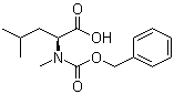 N-苄氧羰基-N-甲基-L-亮氨酸分子结构 (CAS 33099-08-0)