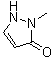 structure of CAS# 3310-35-8, 1,2-Dihydro-2-methyl-3H-pyrazol-3-one;1-Methyl-3-pyrazolin-5-one