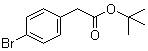 structure of CAS# 33155-58-7, 4-Bromobenzeneacetic acid 1,1-dimethylethyl ester;(4-Bromophenyl)acetic acid tert-butyl ester; tert-Butyl 2-(4-bromophenyl)acetate