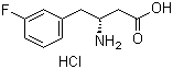 (R)-3-Amino-4-(3-fluorophenyl)butyric acid hydrochloride molecular structure (CAS 331763-65-6)