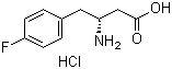 (R)-3-Amino-4-(4-fluorophenyl)butyric acid hydrochloride molecular structure (CAS 331763-69-0)
