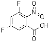3,5-二氟-2-硝基苯甲酸分子结构 (CAS 331765-71-0)