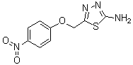 5-[(4-Nitrophenoxy)methyl]-1,3,4-thiadiazol-2-amine molecular structure (CAS 331818-28-1)