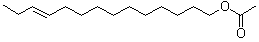 structure of CAS# 33189-72-9, (E)-11-Tetradecen-1-ol acetate