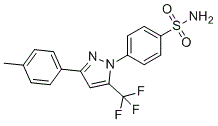 structure of CAS# 331943-04-5, Celecoxib EP Impurity B;4-[3-(4-methylphenyl)-5-(trifluoromethyl)pyrazol-1-yl]benzenesulfonamide