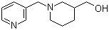 1-(吡啶-3-基甲基)哌啶-3-甲醇分子结构 (CAS 331978-27-9)