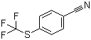 4-三氟甲硫基苯甲腈分子结构 (CAS 332-26-3)
