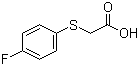 (4-氟苯硫基)乙酸分子结构 (CAS 332-51-4)