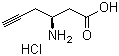 结构式 CAS# 332064-85-4, (3S)-3-氨基-5-己炔酸盐酸盐