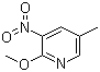 2-甲氧基-5-甲基-3-硝基吡啶分子结构 (CAS 33252-62-9)