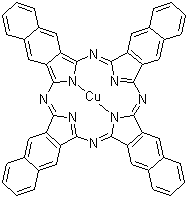 结构式 CAS# 33273-09-5, 2,3-萘酞菁铜