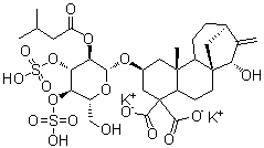 胶苍术甙分子结构 (CAS 33286-30-5)