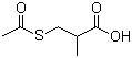 structure of CAS# 33325-40-5, 3-Acetylthio-2-methylpropanoic acid;3-(Acetylthio)-2-methylpropanoic acid