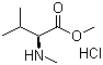 N-甲基缬氨酸甲酯盐酸盐分子结构 (CAS 3339-44-4)