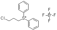 (3-氯丙基)二苯基锍四氟硼酸盐分子结构 (CAS 33462-80-5)