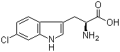 结构式 CAS# 33468-35-8, 6-氯-L-色氨酸