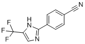 4-(4-(三氟甲基)-1H-咪唑-2-基)苯甲腈分子结构 (CAS 33469-11-3)