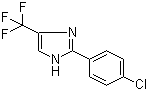 structure of CAS# 33469-15-7, 2-(4-Chlorophenyl)-4-(trifluoromethyl)-1H-imidazole
