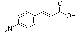 (2E)-3-(2-氨基嘧啶-5-基)丙烯酸分子结构 (CAS 335030-80-3)