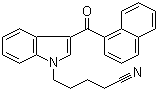 3-(1-萘基羰基)-1H-吲哚-1-戊腈分子结构 (CAS 335161-19-8)