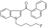 结构式 CAS# 335161-24-5, [1-(5-氟戊基)-1H-吲哚-3-基]-1-萘基甲酮