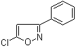 5-氯-3-苯基异恶唑分子结构 (CAS 3356-89-6)