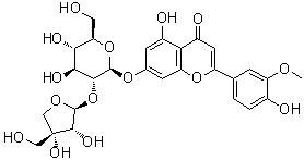 药芹二糖甙 B分子结构 (CAS 33579-63-4)
