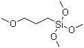 三甲氧基(3-甲氧基丙基)硅烷分子结构 (CAS 33580-59-5)