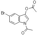 结构式 CAS# 33588-54-4, 1-乙酰基-5-溴-1H-吲哚-3-醇乙酸酯