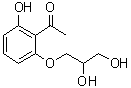 2'-(2,3-二羟基丙氧基)-6'-羟基-苯乙酮分子结构 (CAS 3361-18-0)