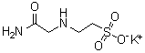 2-[(2-氨基-2-氧代乙基)氨基]乙烷磺酸单钾盐分子结构 (CAS 336129-15-8)