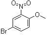 3-溴-6-甲氧基硝基苯分子结构 (CAS 33696-00-3)