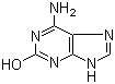 structure of CAS# 3373-53-3, 2-Hydroxy-6-aminopurine;6-Amino-3,7-dihydro-2H-purin-2-one