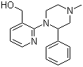 1-(3-羟甲基吡啶-2-基)-4-甲基-2-苯基哌嗪分子结构 (CAS 337376-18-8)