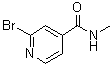 2-Bromo-N-methyl-4-pyridinecarboxamide molecular structure (CAS 337536-01-3)