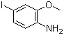 4-Iodo-2-methoxyaniline molecular structure (CAS 338454-80-1)