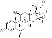 结构式 CAS# 3385-03-3, 氟尼缩松