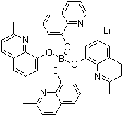 Lithium tetra(2-methyl-8-hydroxyquinolinato)boron molecular structure (CAS 338949-42-1)
