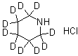 Piperidine-2,2,3,3,4,4,5,5,6,6-d<sub>10</sub> hydrochloride molecular structure (CAS 339080-76-1)