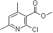 2-Chloro-4,6-dimethyl-3-pyridinecarboxylic acid methyl ester molecular structure (CAS 339151-88-1)