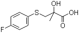 结构式 CAS# 339530-91-5, 3-(4-氟苯巯基)-2-羟基-2-甲基丙酸