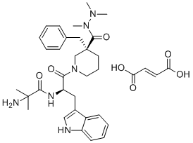 阿拉莫林(富马酸盐)分子结构 (CAS 339539-92-3)