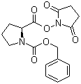 结构式 CAS# 3397-33-9, N-苄氧羰基-L-脯氨酸 N-羟基琥珀酰亚胺酯