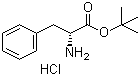 structure of CAS# 3403-25-6, D-Phenylalanine tert-butyl ester hydrochloride;(R)-Phenylalanine tert-butyl ester hydrochloride; tert-Butyl (R)-2-amino-3-phenylpropanoate hydrochloride