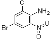 4-溴-2-氯-6-硝基苯胺分子结构 (CAS 34033-41-5)