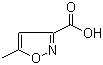 structure of CAS# 3405-77-4, 5-Methylisoxazole-3-carboxylic acid
