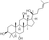 结构式 CAS# 34080-08-5, 原人参三醇