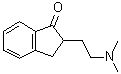2-[2-(Dimethylamino)ethyl]-2,3-dihydro-1H-inden-1-one molecular structure (CAS 3409-21-0)