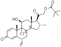 氯可托龙特戊酸酯分子结构 (CAS 34097-16-0)