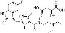 Sunitinib malate molecular structure (CAS 341031-54-7)
